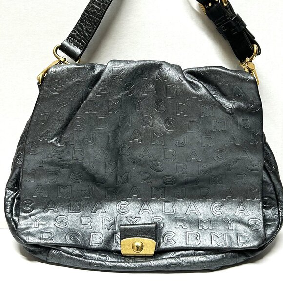 Marc Jacobs large leather fold-over shoulder bag - Picture 1 of 9